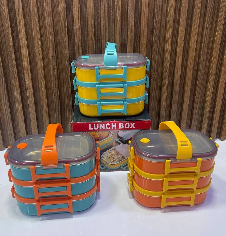 lunch box en inox 3 boites