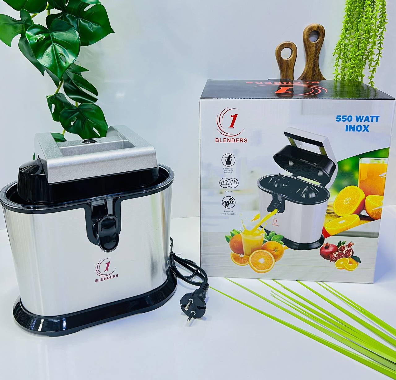 Presse-agrumes électrique 550W Inox 🌟