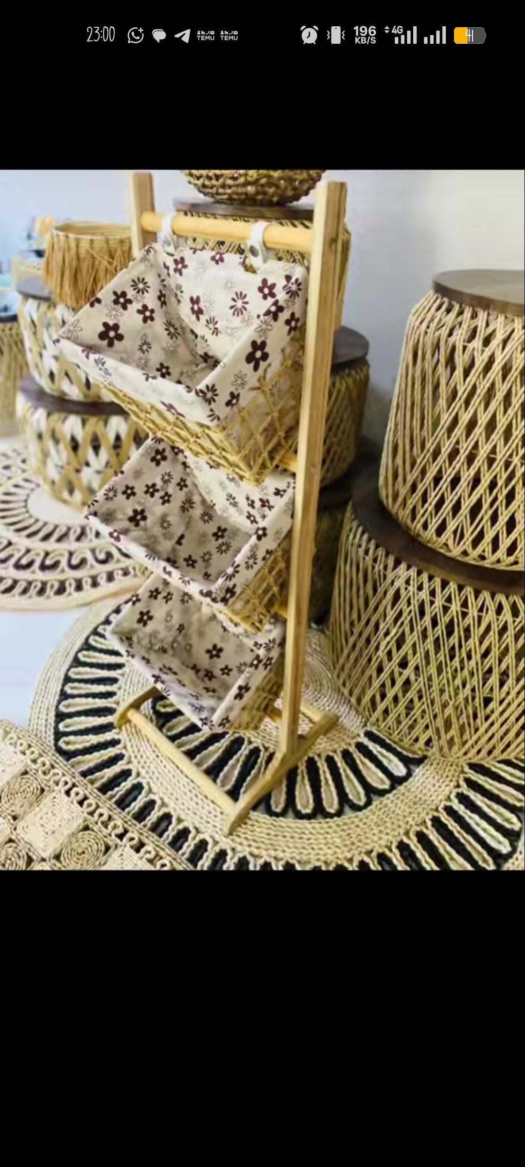 Organisateur élégant à trois paniers