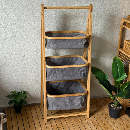 🪵 Organisateur 3 niveaux en bois